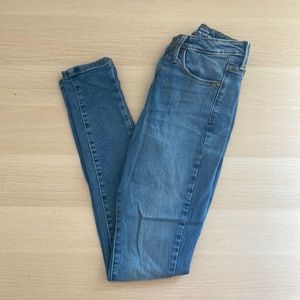 Mossimo High Rise Skinny Jeans, size 0 power stretch denim women’s